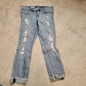 Distressed jeans